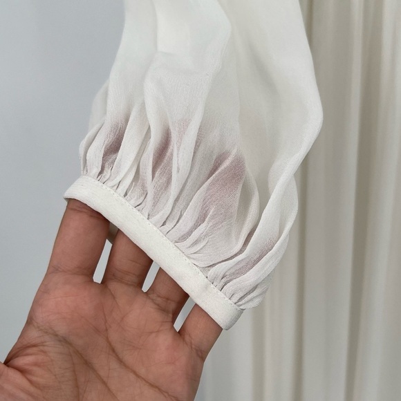 French Connection Cari Wedding Dress Style 71JOI SUMMER WHITE PF CARI LS MAXI - Picture 5 of 12